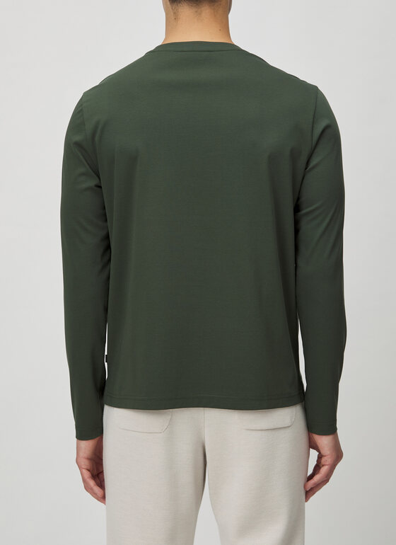 Longsleeve 1/1 Arm Dark Green Frontansicht