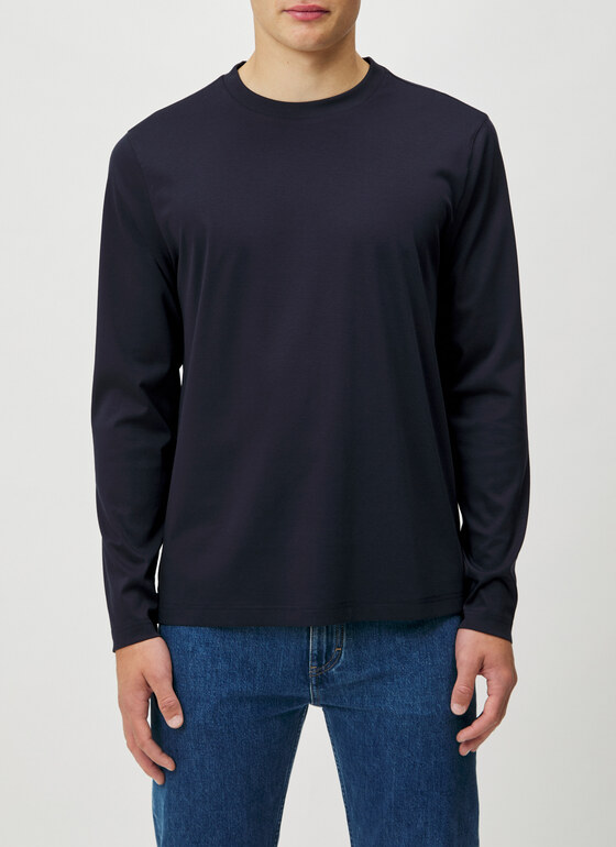 Longsleeve 1/1 Arm Navy Frontansicht