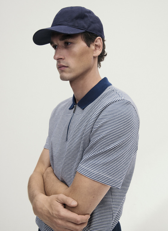 Shirt Polohemd Dawn Blue Frontansicht