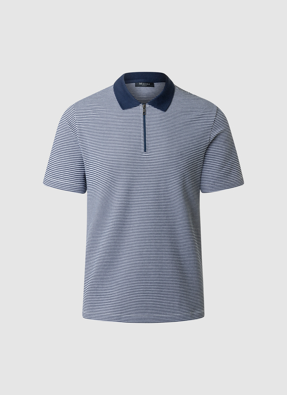 Shirt Polohemd Dawn Blue Frontansicht