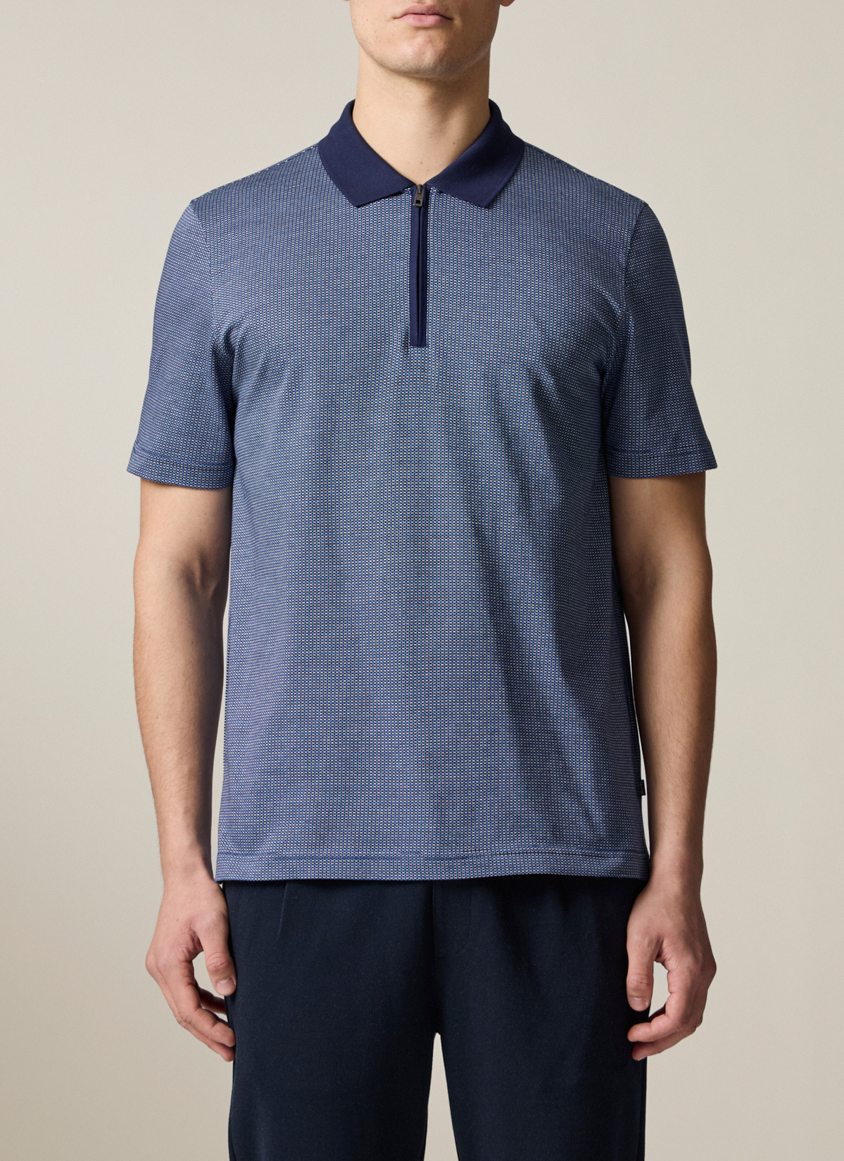 Shirt Polohemd, Navy Frontansicht