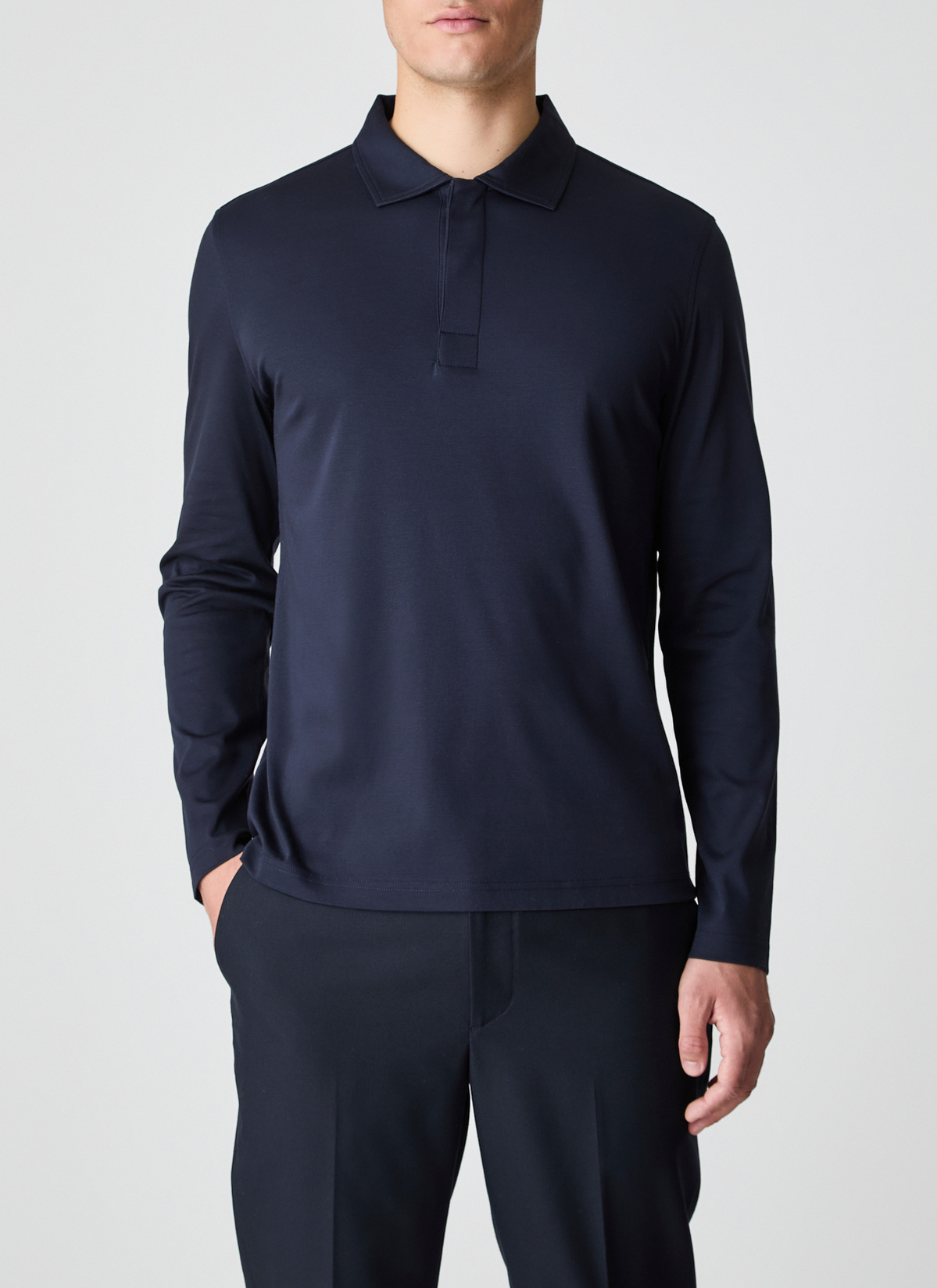 Poloshirt, Navy Detailansicht 1