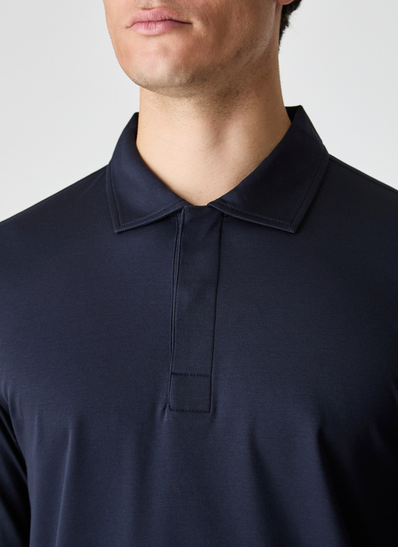 Poloshirt Navy Frontansicht