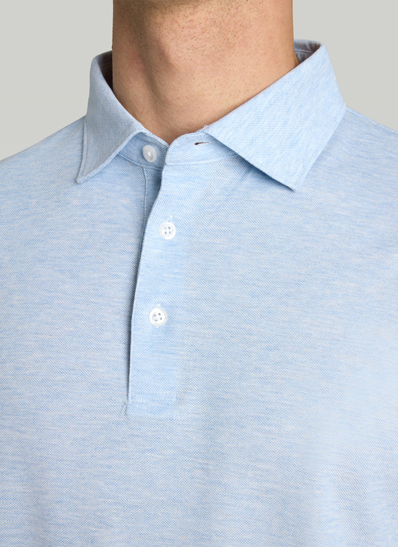 Shirt Polohemd Polar Blue Frontansicht