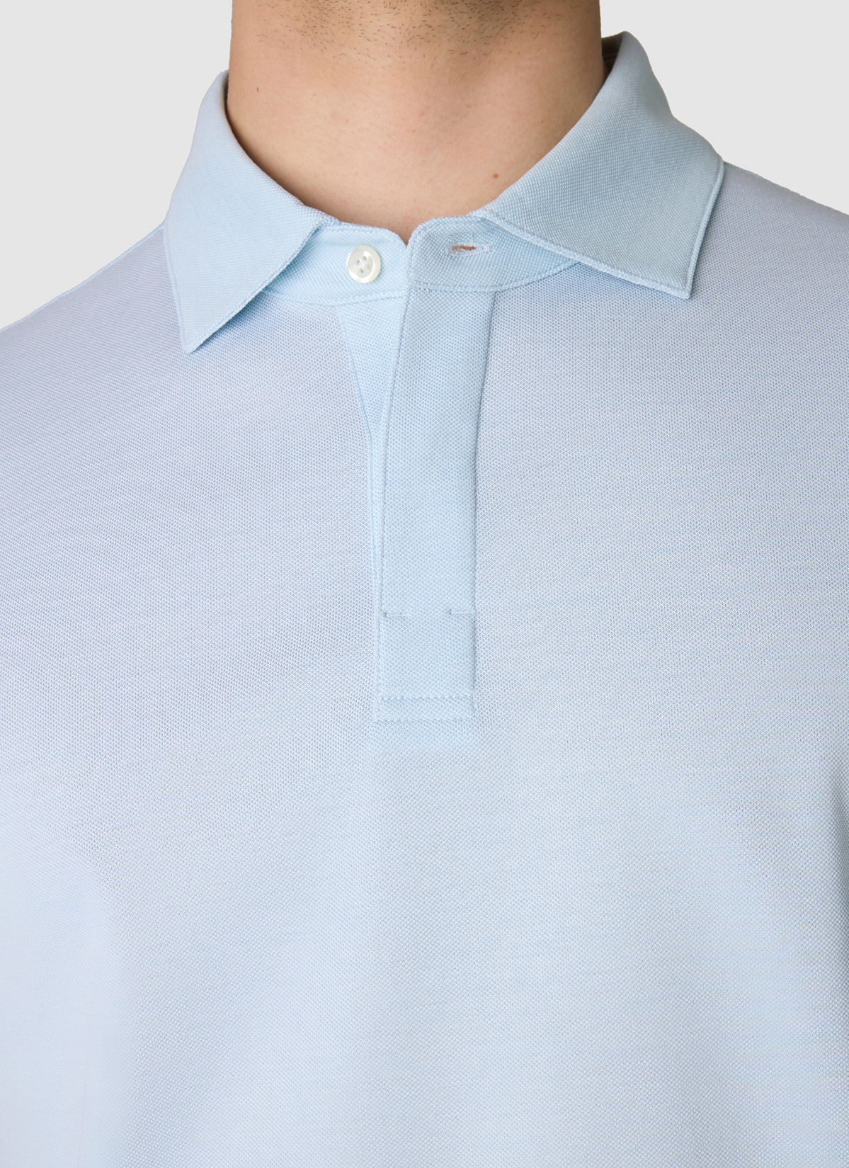 Poloshirt, Bright Aqua Detailansicht 1