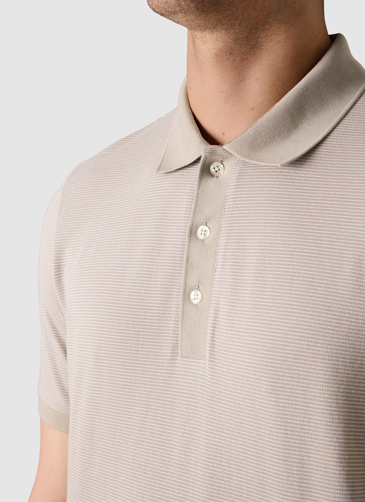 Poloshirt, Frappuccino Detailansicht 1