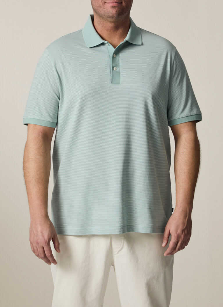 Poloshirt, Iced Mint Detailansicht 1