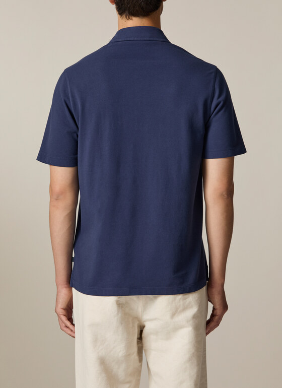 Poloshirt Deep Sea Frontansicht
