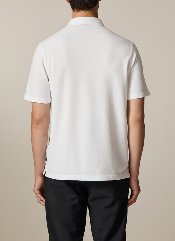Poloshirt Pure White Frontansicht