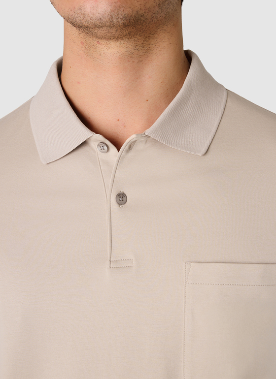 Poloshirt Frappuccino Frontansicht