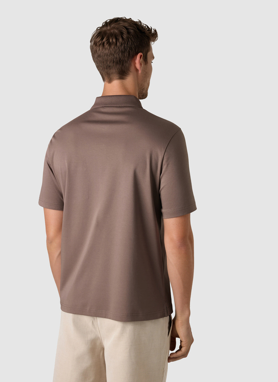 Poloshirt Pale Brown Frontansicht