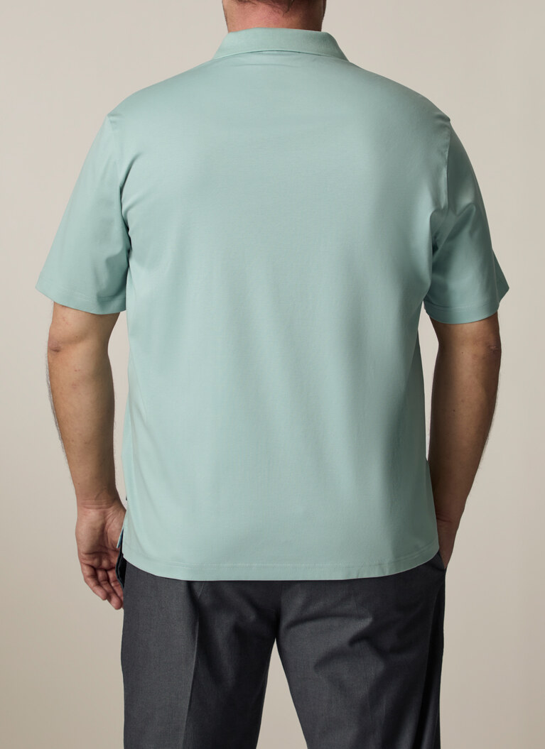 Poloshirt, Iced Mint Rückansicht