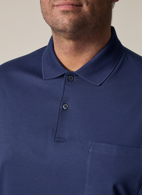 Poloshirt Deep Sea Frontansicht