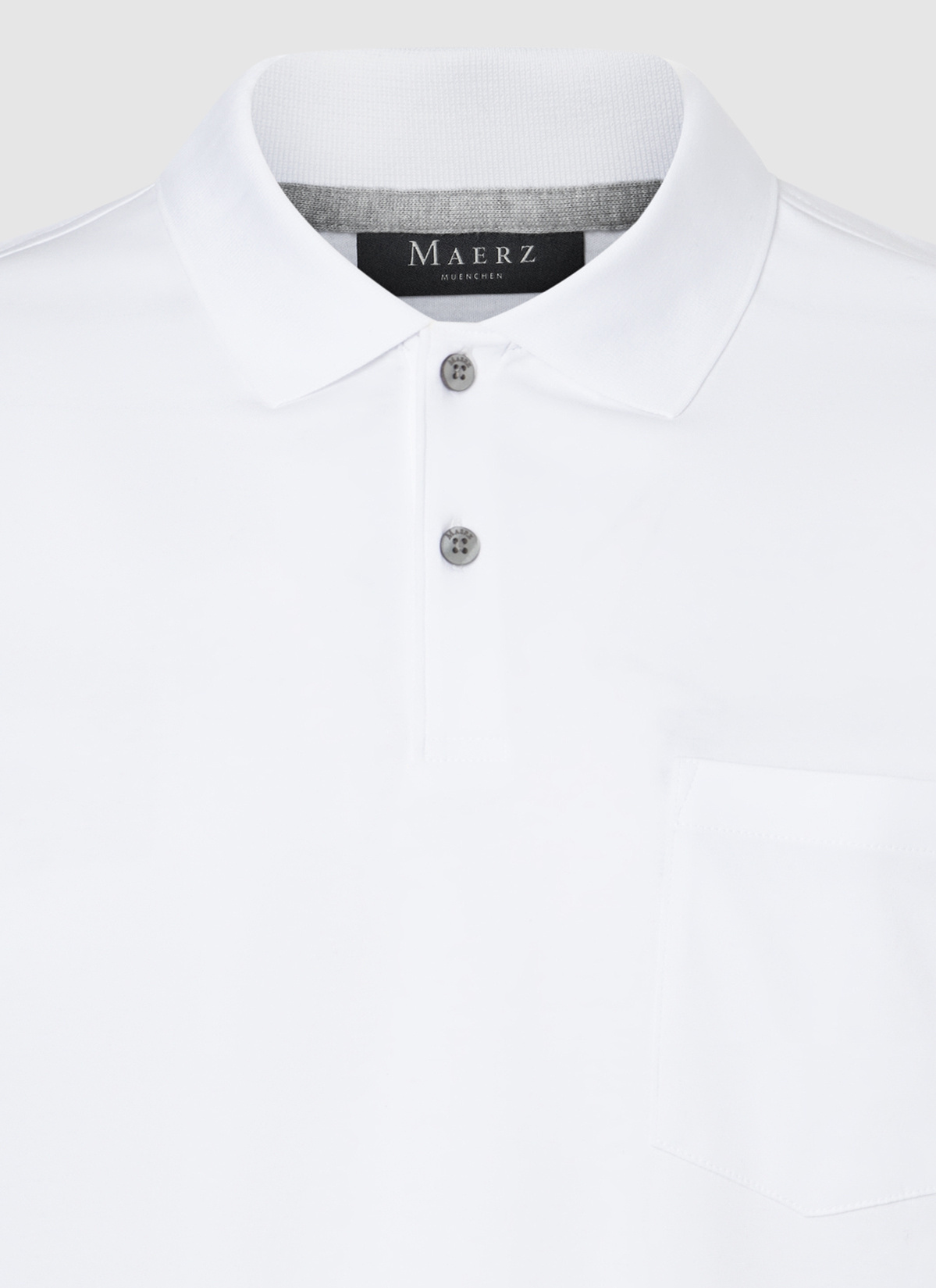 Poloshirt, Pure White Detailansicht 1