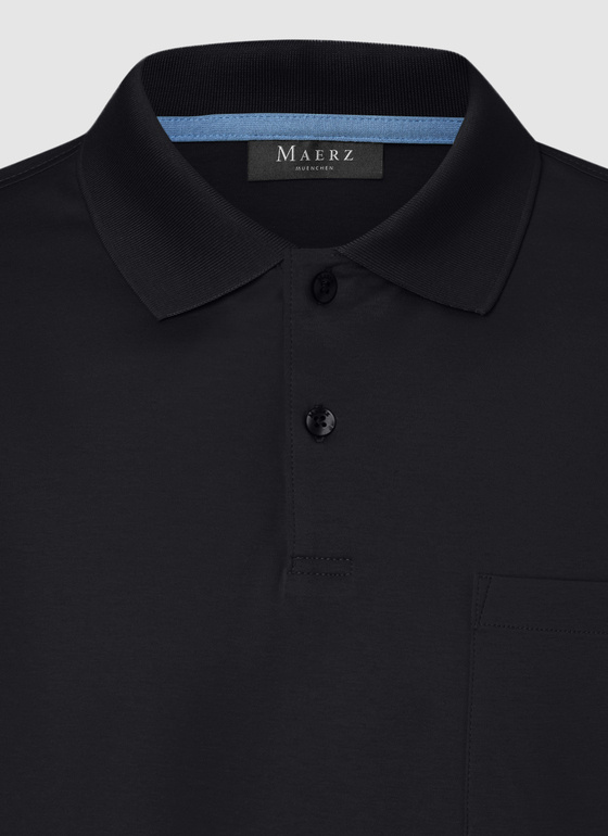 Poloshirt Black Frontansicht