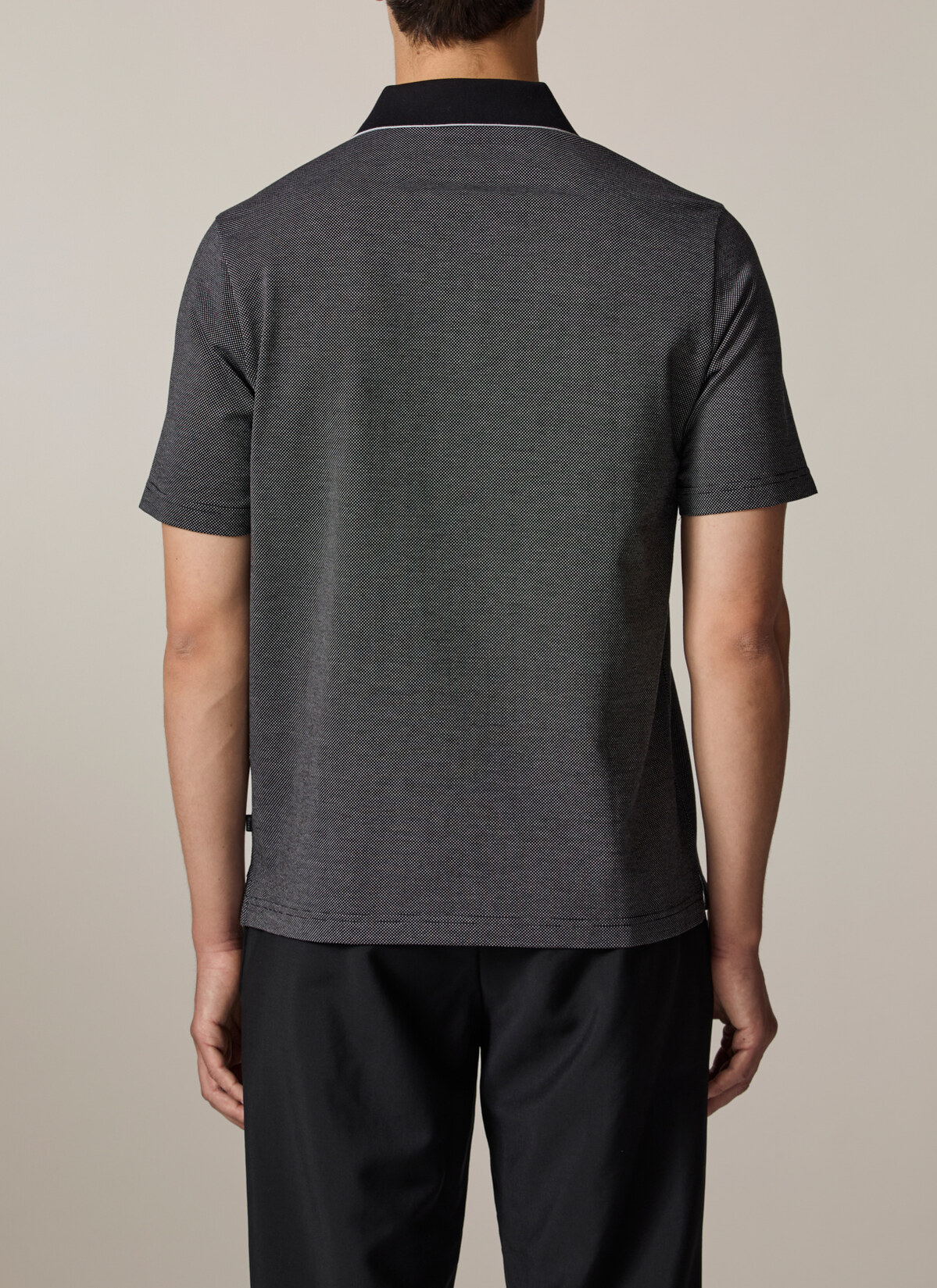 Shirt Polohemd, Black Rückansicht