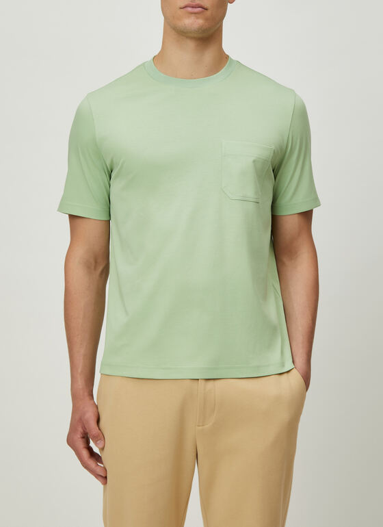 T-Shirt Rundhals 1/2 Arm Mochi Green Frontansicht