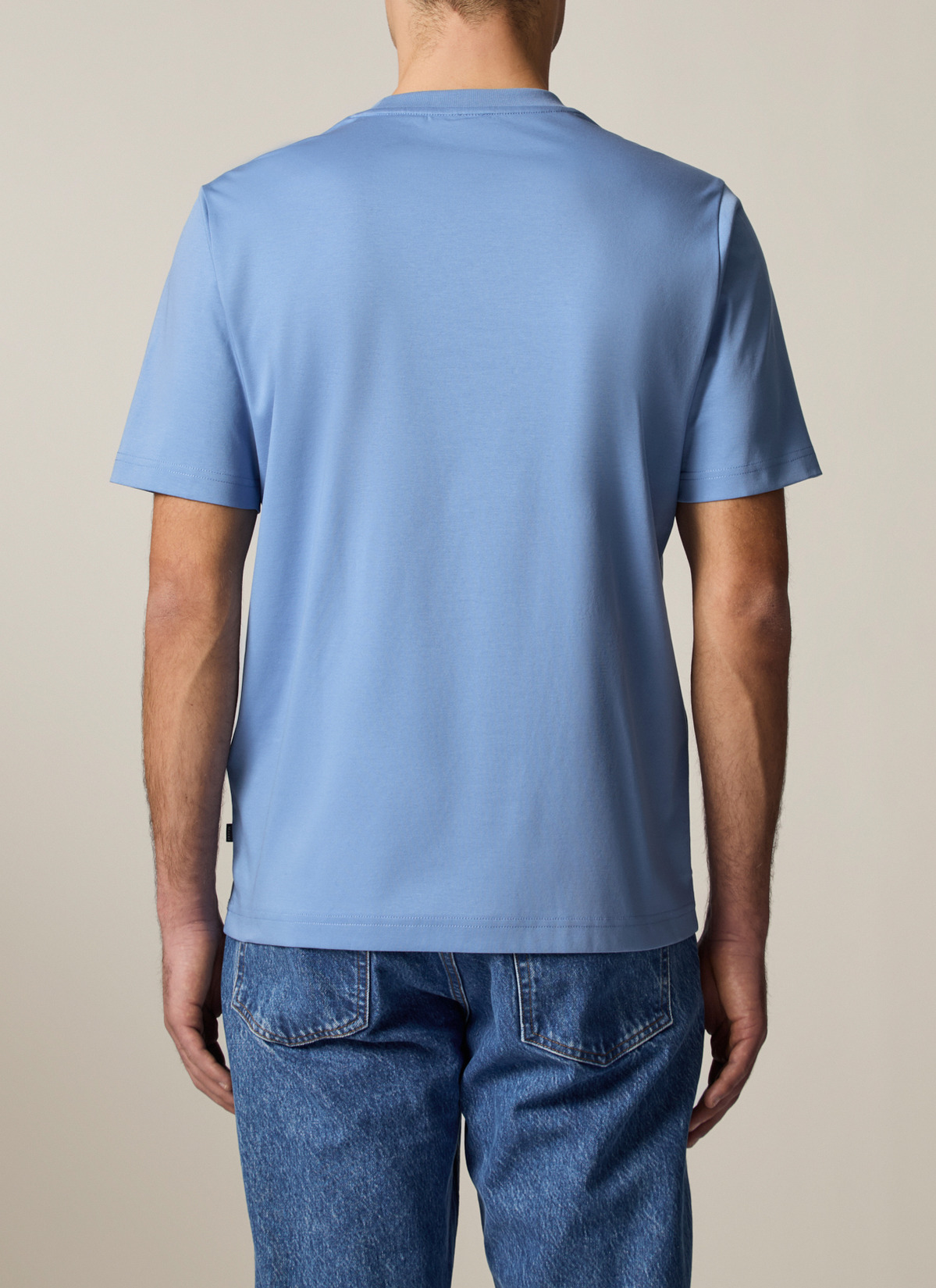 T-Shirt Rundhals 1/2 Arm, Shades of Blue Rückansicht
