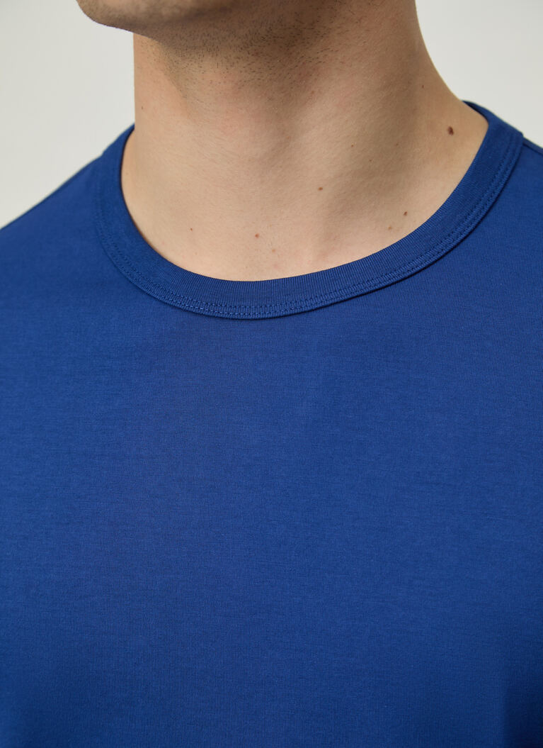 T-Shirt Rundhals 1/2 Arm, Nautic Blue Detailansicht 2