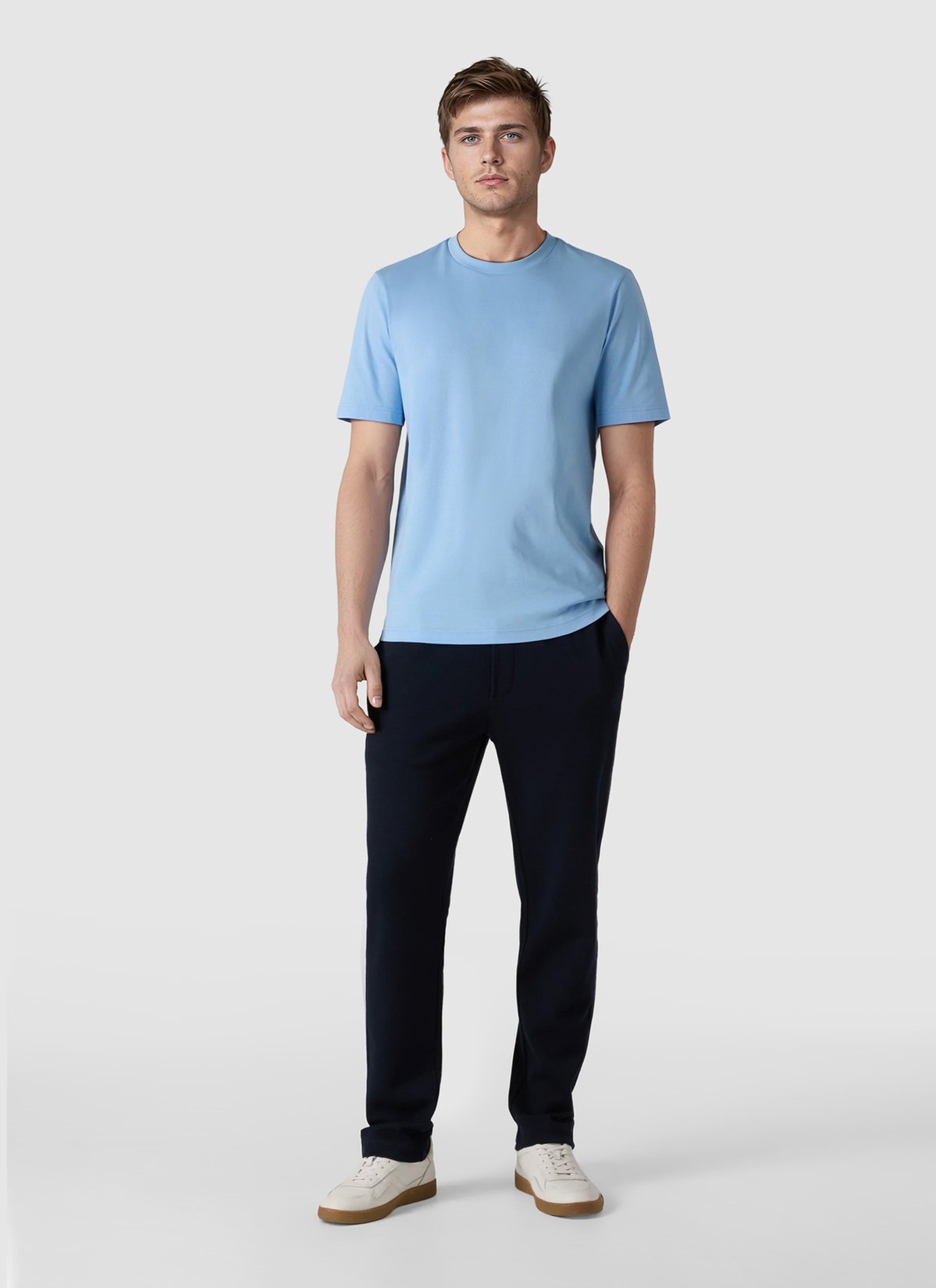 T-Shirt Rundhals 1/2 Arm, Blue Sky Detailansicht 2