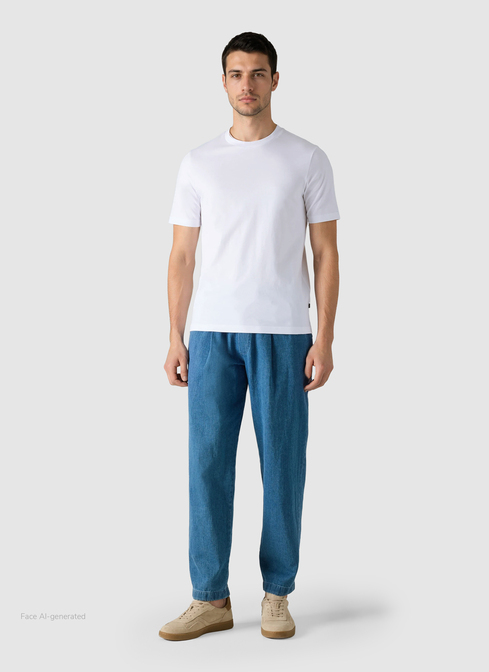 T-Shirt Rundhals 1/2 Arm width=