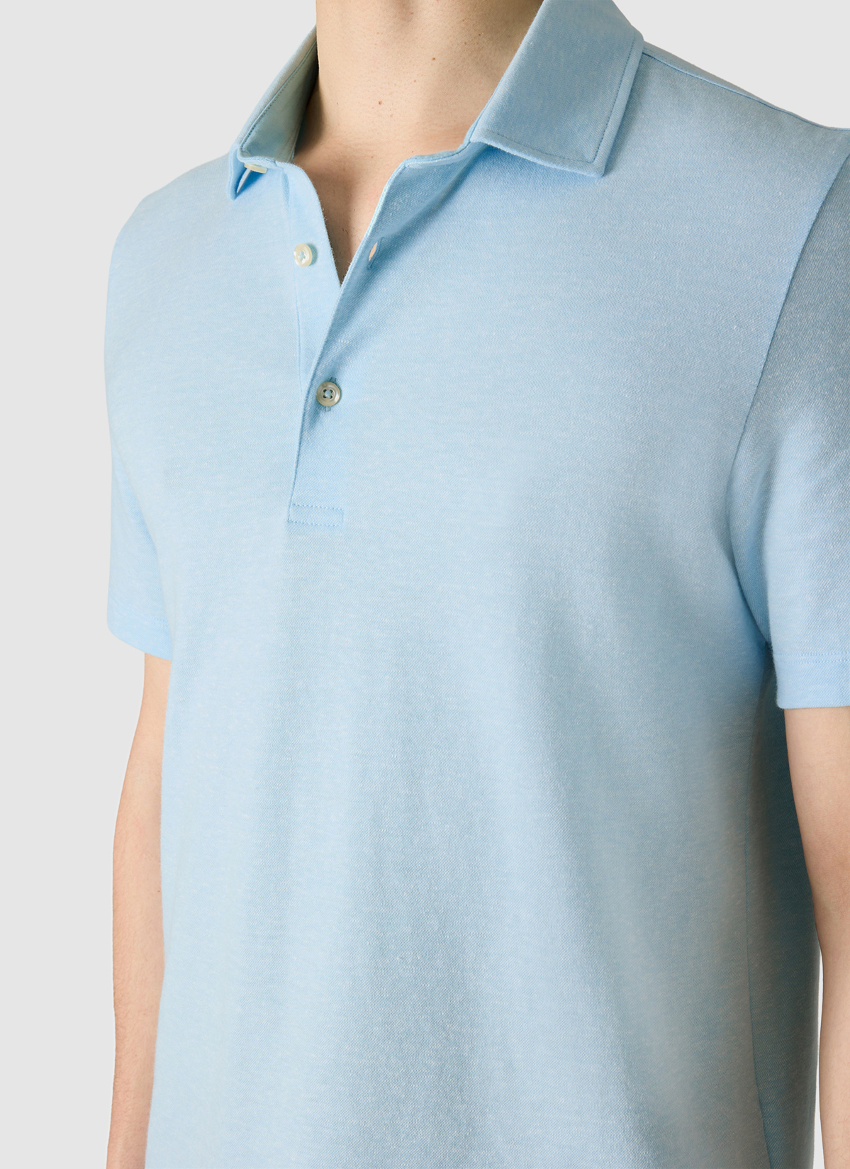 Poloshirt, Bright Aqua Detailansicht 1