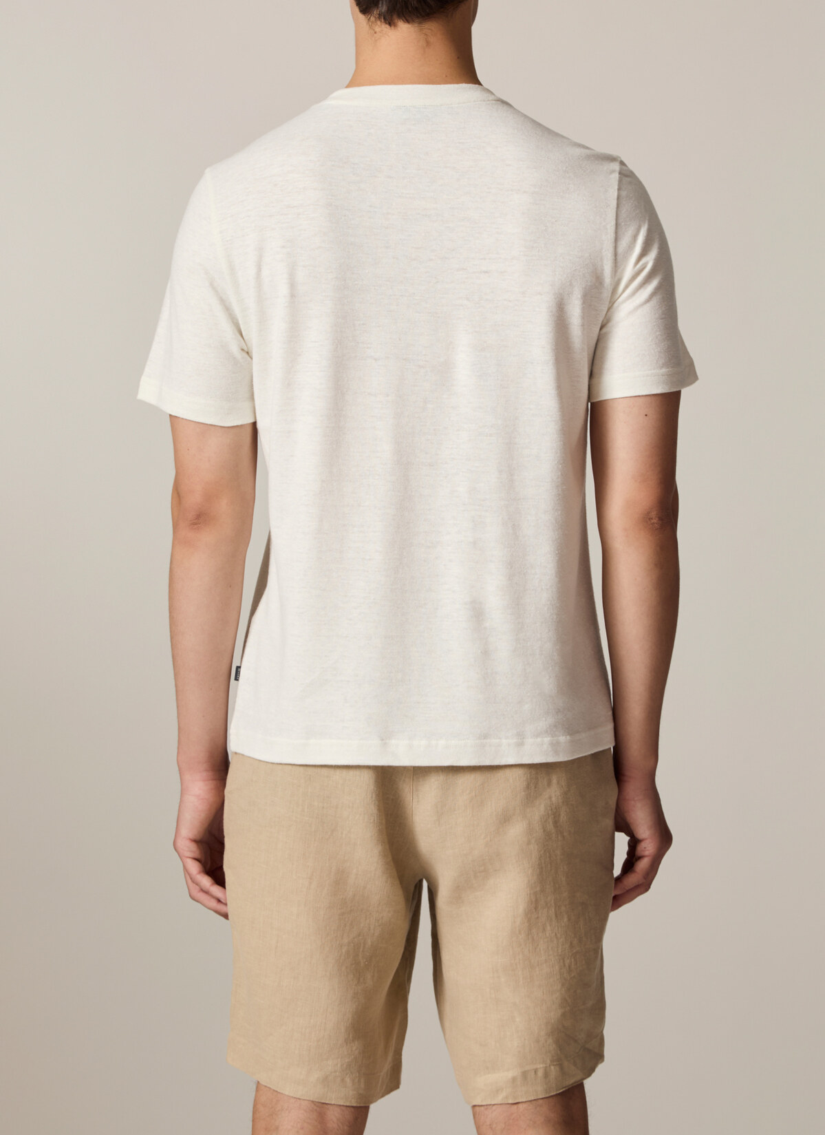 T-Shirt Rundhals 1/2 Arm, Pure White Rückansicht