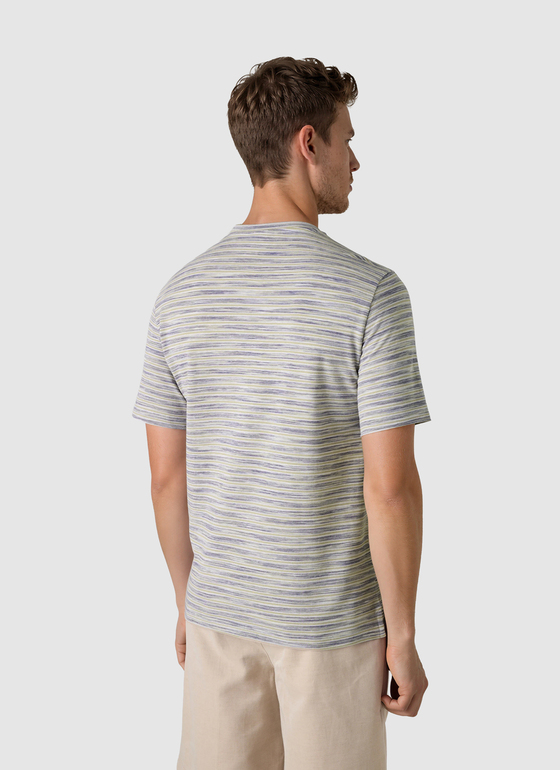 T-Shirt Rundhals 1/2 Arm Light Almond Frontansicht