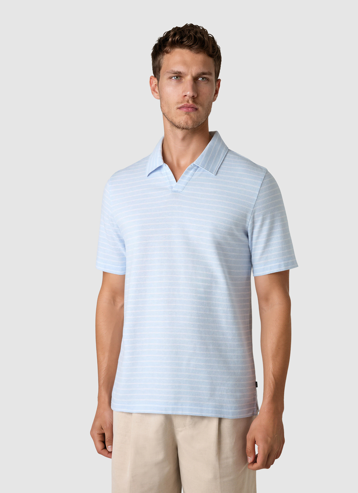 Poloshirt, Blue Breeze Frontansicht