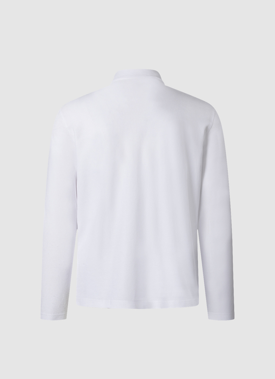 Poloshirt Pure White Frontansicht