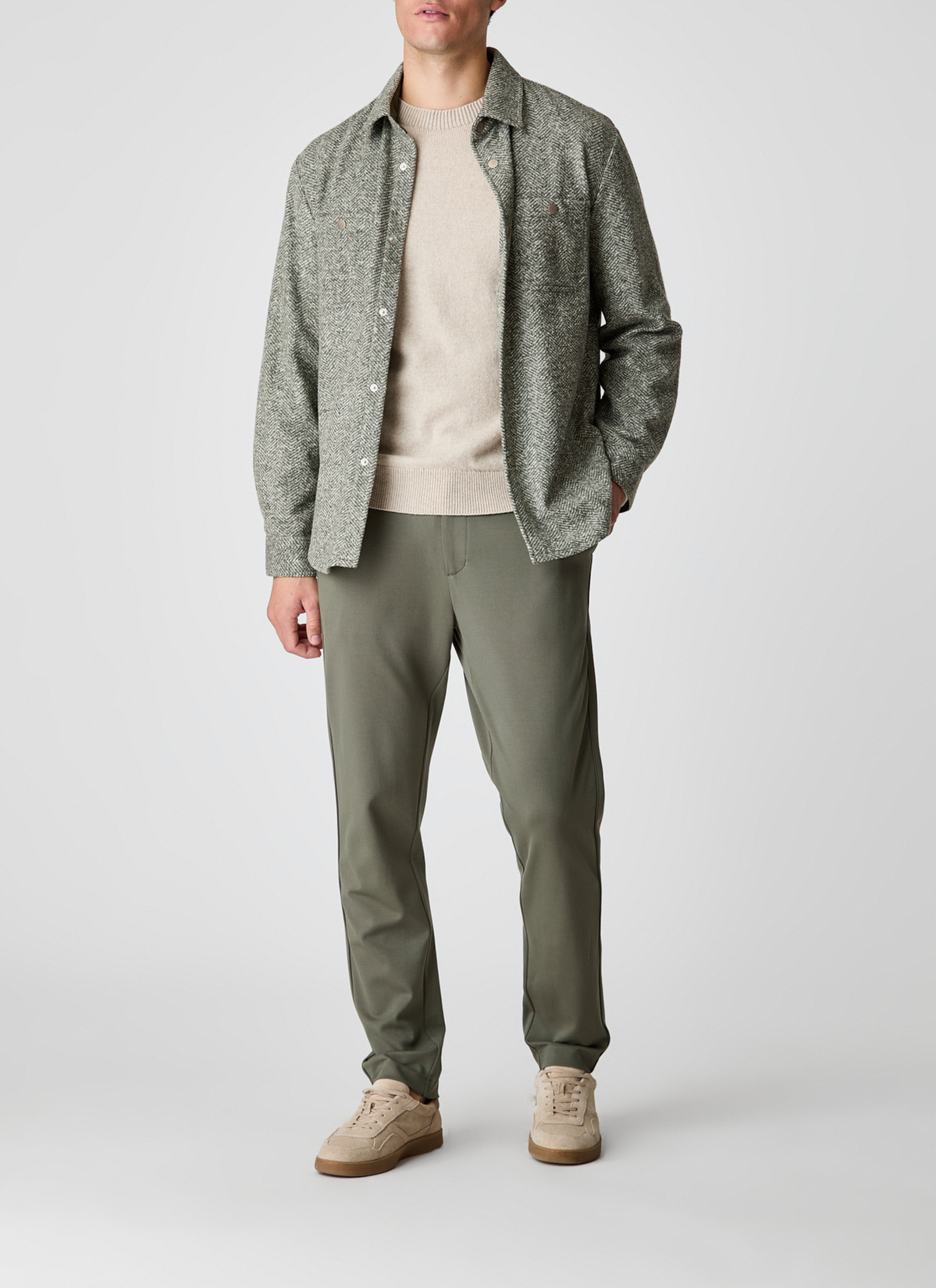 Jacke Wirk, Foggy Teal Detailansicht 1