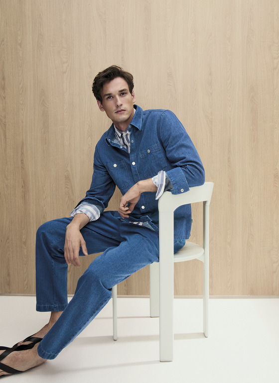 Jacke Web Dawn Blue Frontansicht