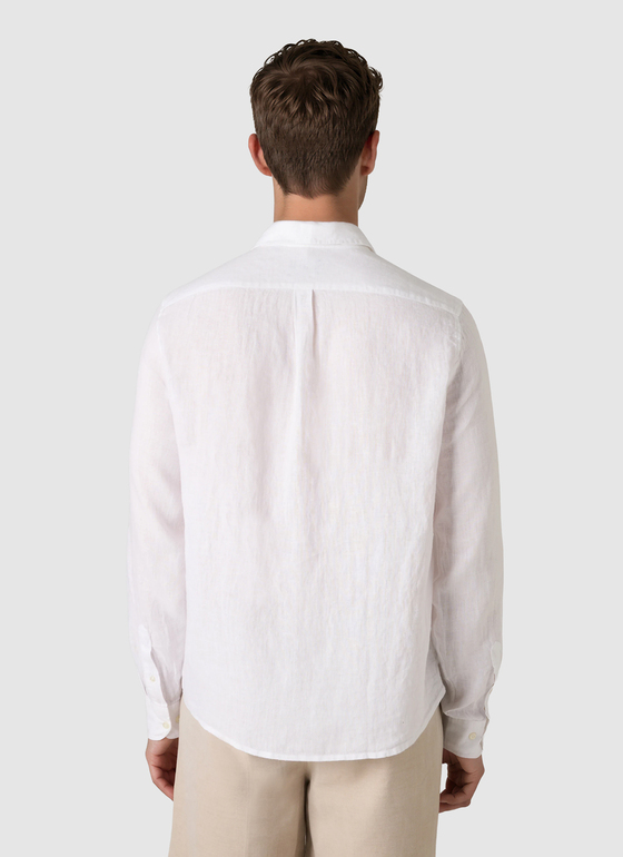 Hemd 1/1 Arm Pure White Frontansicht