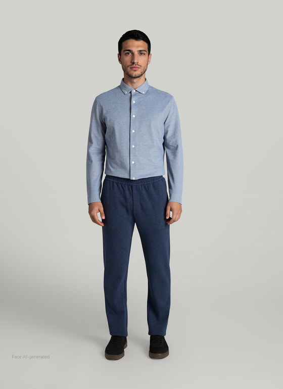 Hemd 1/1 Arm Dawn Blue Frontansicht