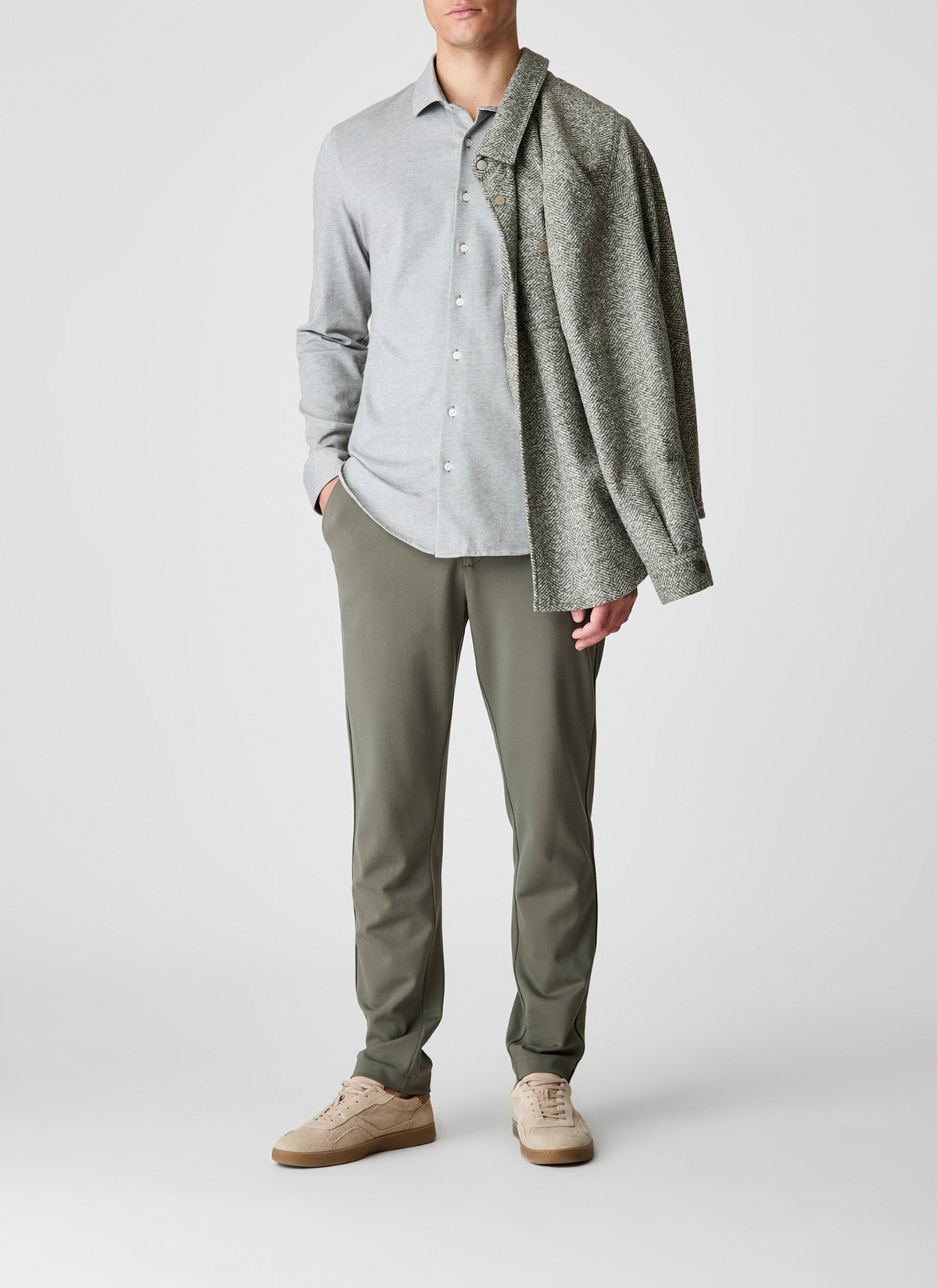 Hemd 1/1 Arm, Foggy Teal Detailansicht 1