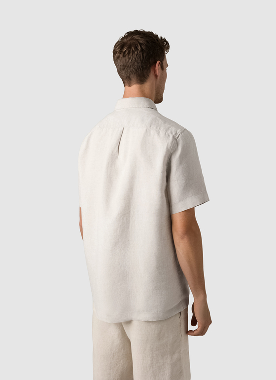 Hemd 1/2 Arm Light Almond Frontansicht