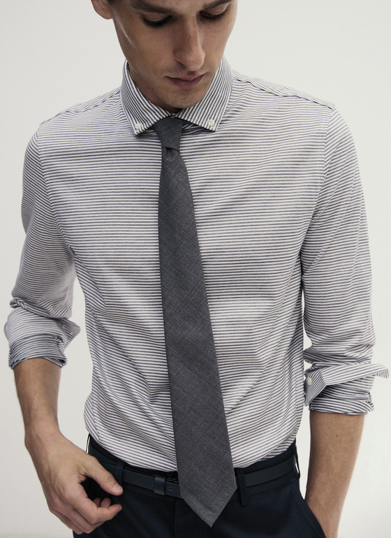 Hemd 1/1 Arm Dawn Blue Frontansicht