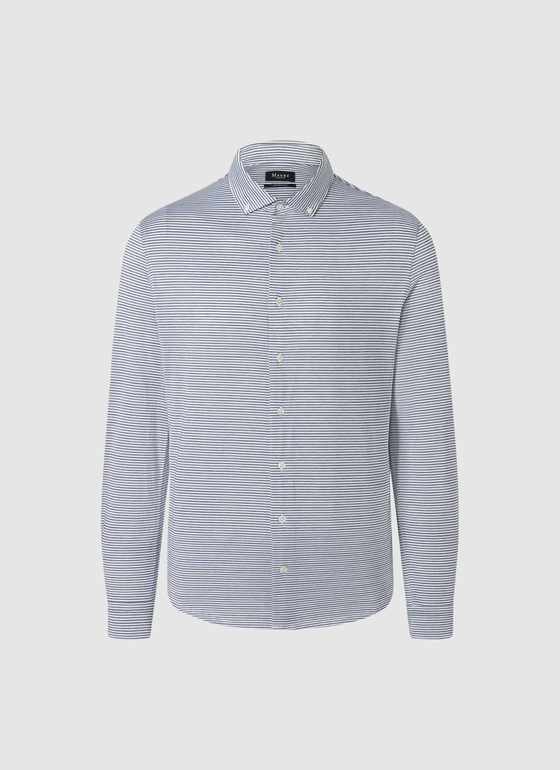 Hemd 1/1 Arm Dawn Blue Frontansicht