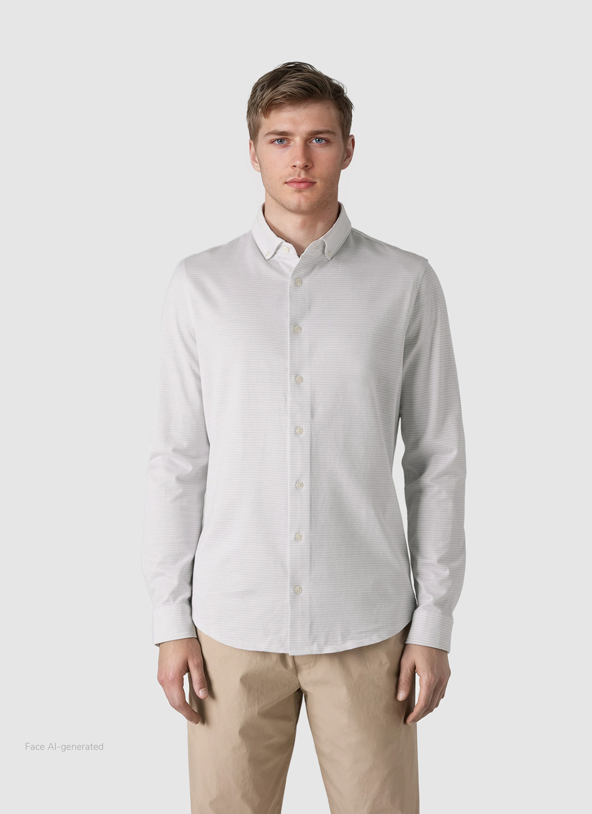 Hemd 1/1 Arm, Clear Silver Frontansicht