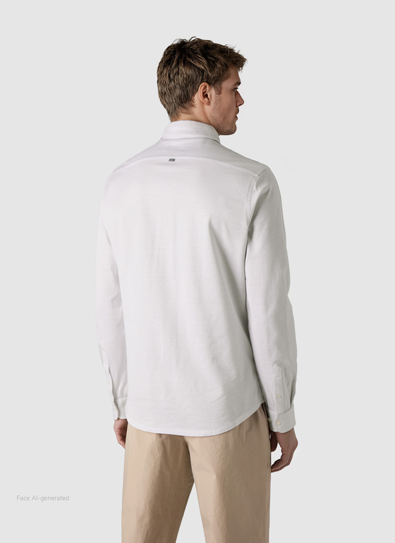 Hemd 1/1 Arm Clear Silver Frontansicht