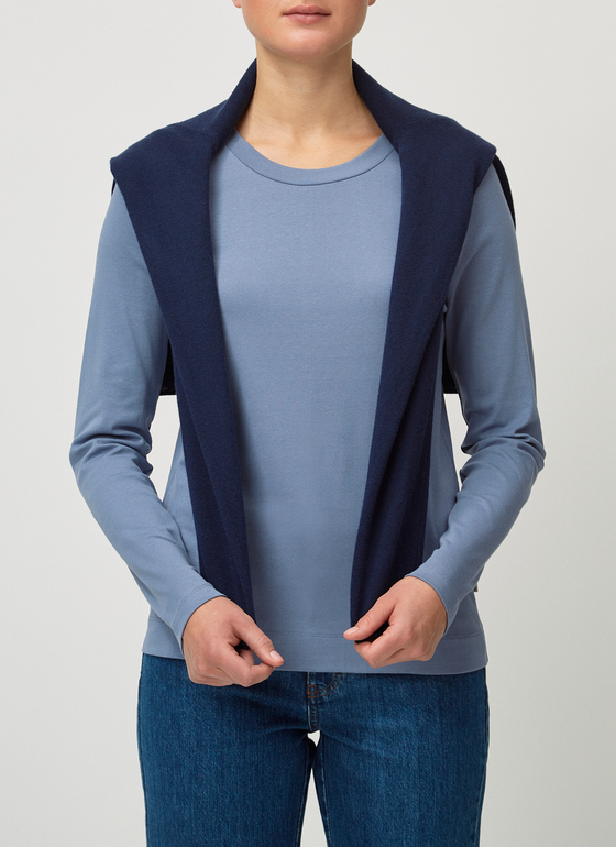 Longsleeve 1/1 Arm Whale Blue Frontansicht