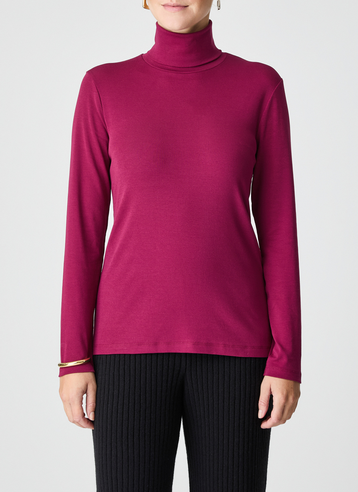 Bluse 1/1 Arm, Bordeaux Frontansicht
