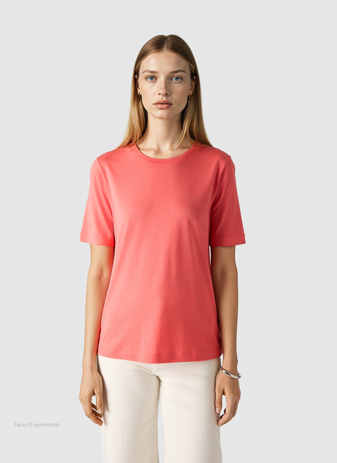Rundhals T-Shirt width=