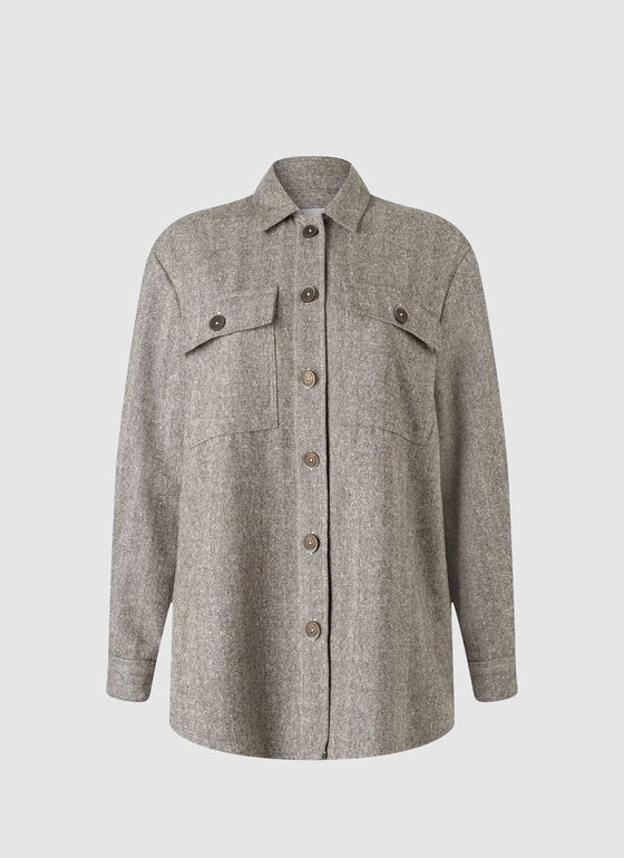 Overshirt Dark Espresso Frontansicht