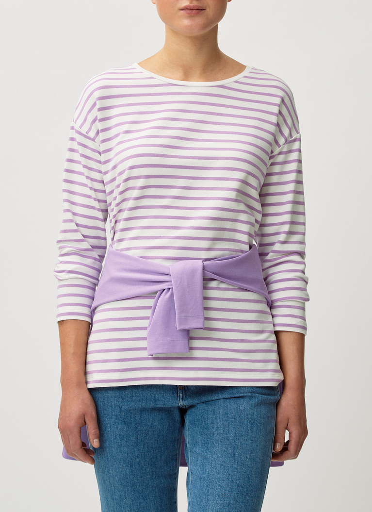 Sweatshirt, Purple Cream Frontansicht