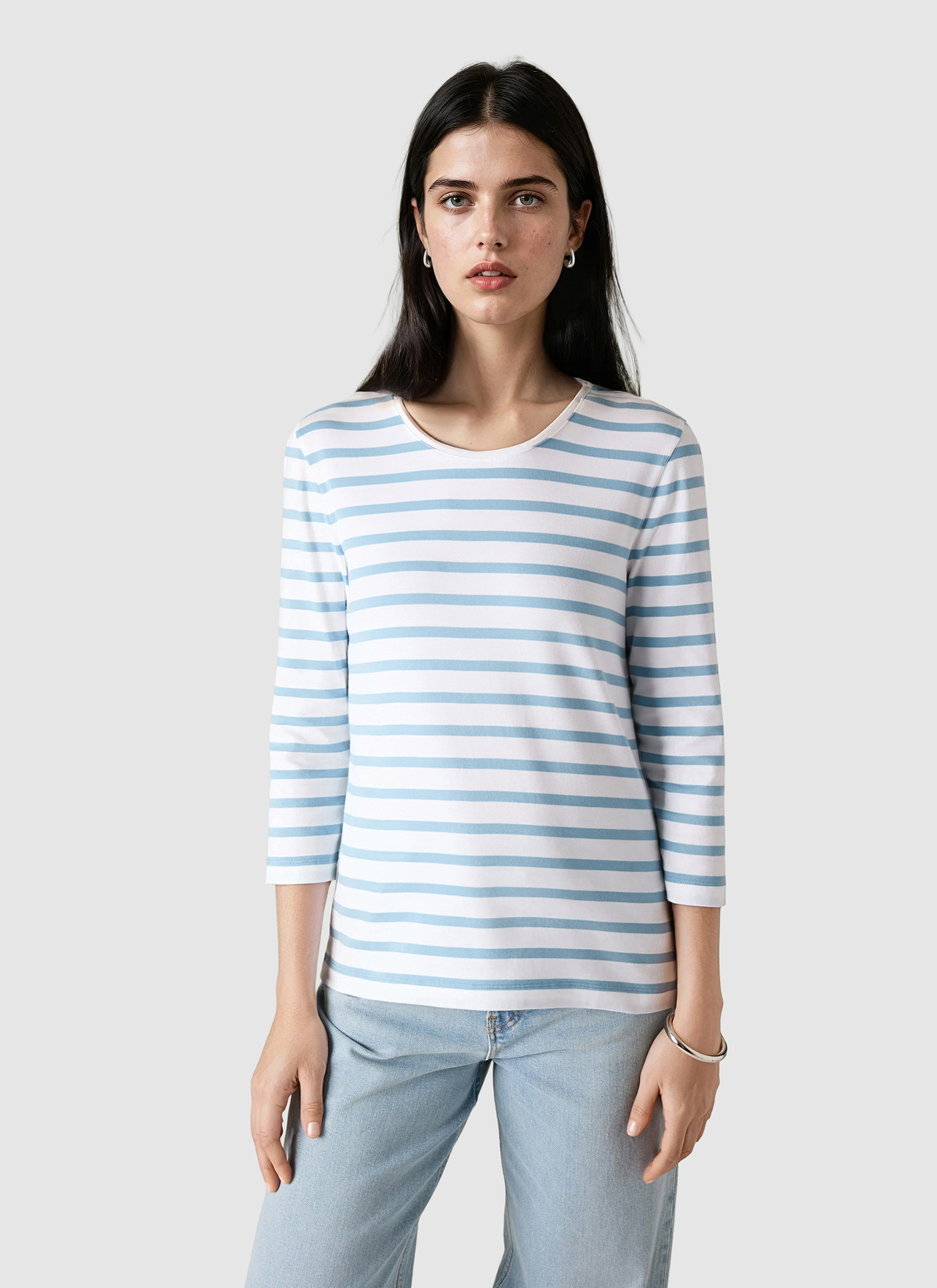 Shirt Rundhals 3/4 Arm, Endless Sky Frontansicht