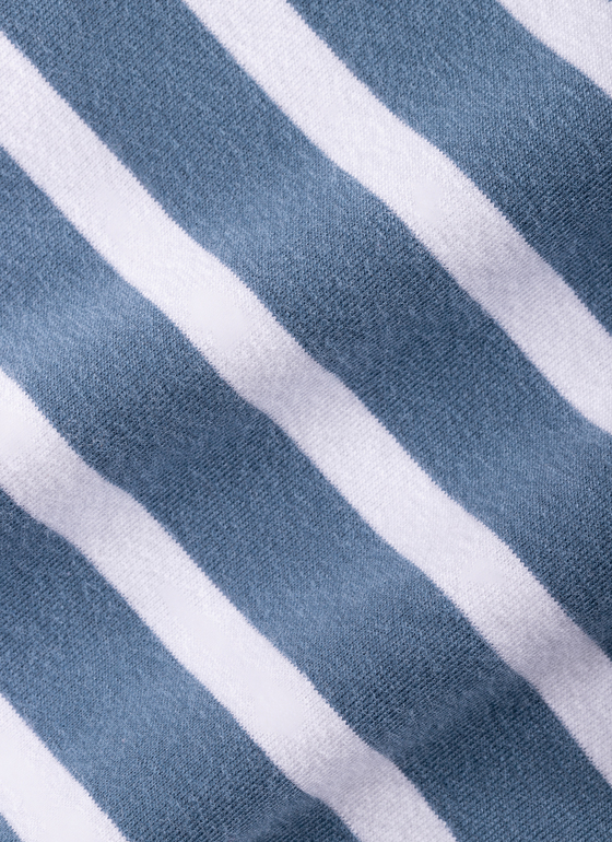 Shirt Rundhals 3/4 Arm Blue Horizon Frontansicht