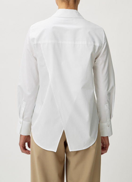 Sweat Rundhals Pure White Frontansicht