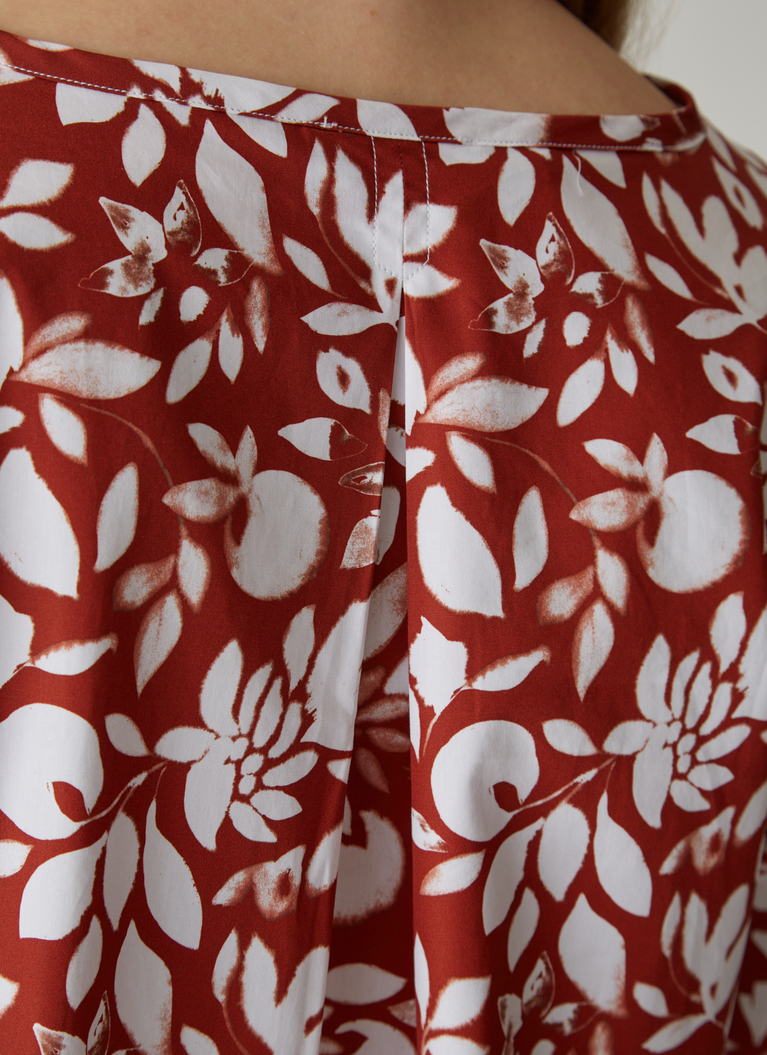 Bluse 1/1 Arm, Mahagoni Detailansicht 1