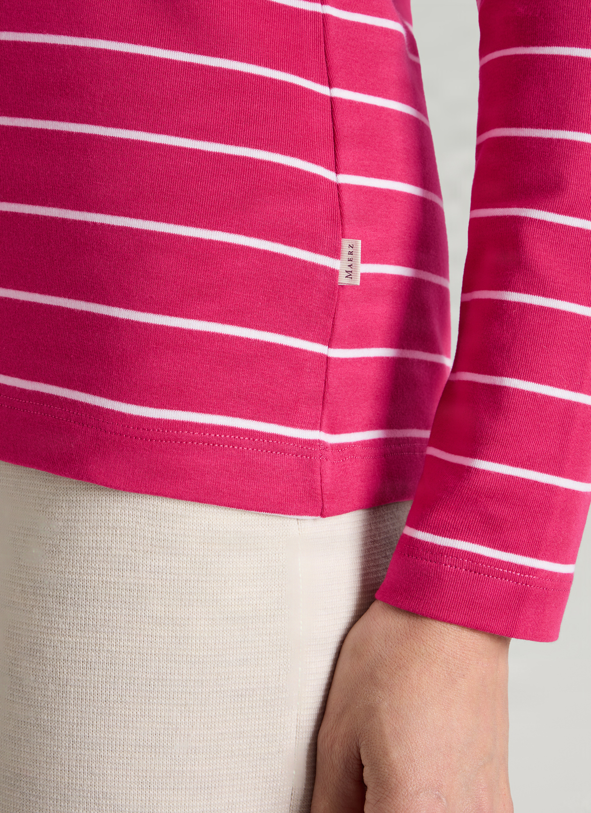 Longsleeve 1/1 Arm, Peony Red Detailansicht 1